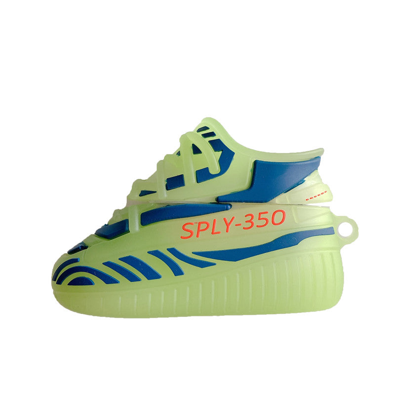 Personalized 3D Striped Glow Sneakers & AirPods Case